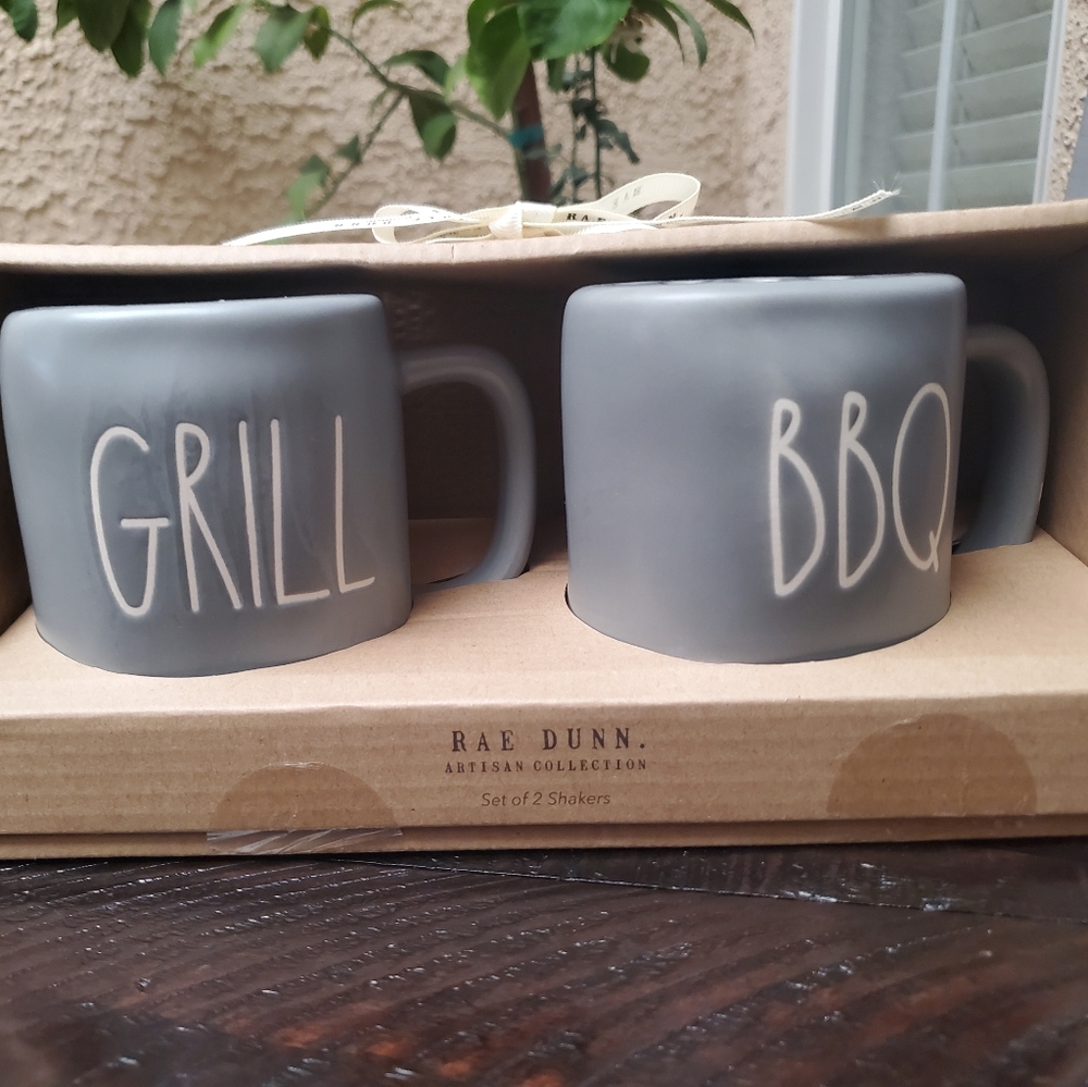 Rae Dunn GRILL & BBQ Shakers